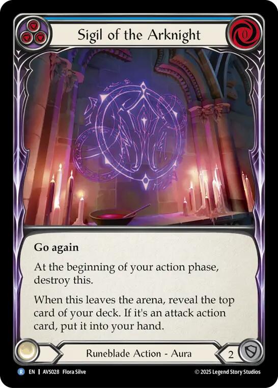 Sigil of the Arknight (Blue) [AVS028] (Armory Deck: Legends Viserai) | Cracking-Singles