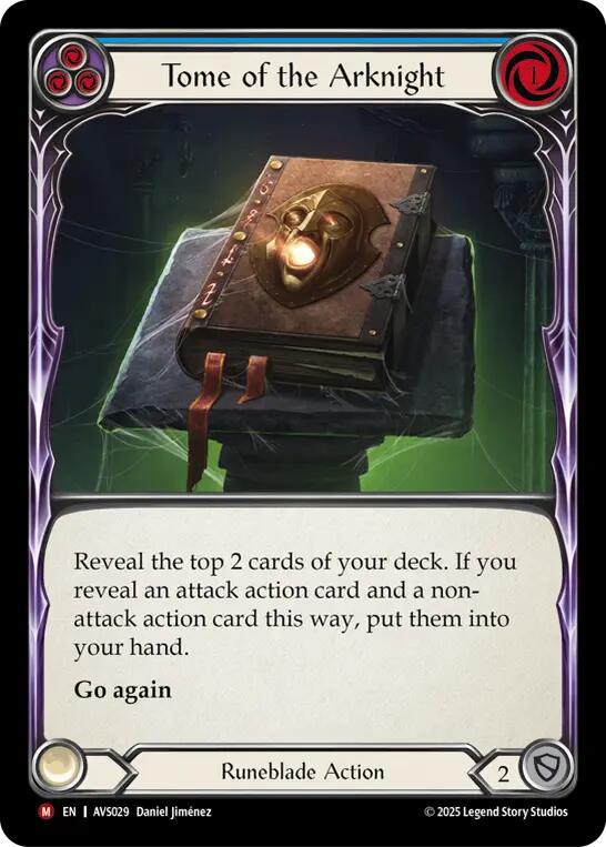 Tome of the Arknight (Blue) [AVS029] (Armory Deck: Legends Viserai) | Cracking-Singles