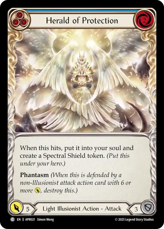 Herald of Protection (Blue) [APR021] (Armory Deck: Legends Prism) | Cracking-Singles