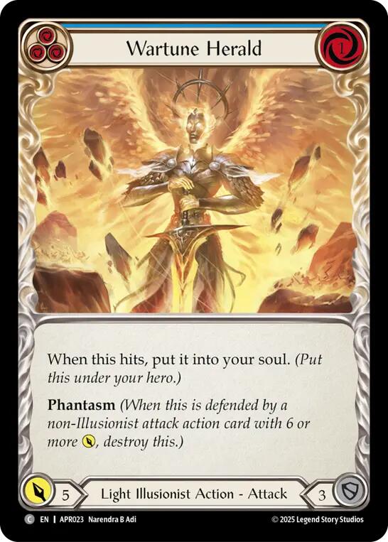 Wartune Herald (Blue) [APR023] (Armory Deck: Legends Prism) | Cracking-Singles