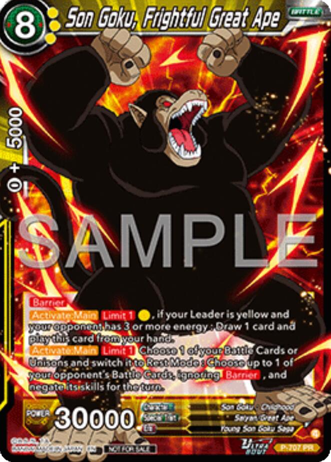 Son Goku, Frightful Great Ape (Ultra-Bout Series Tournament Pack Vol.13) (P-707) [Tournament Promotion Cards] | Cracking-Singles