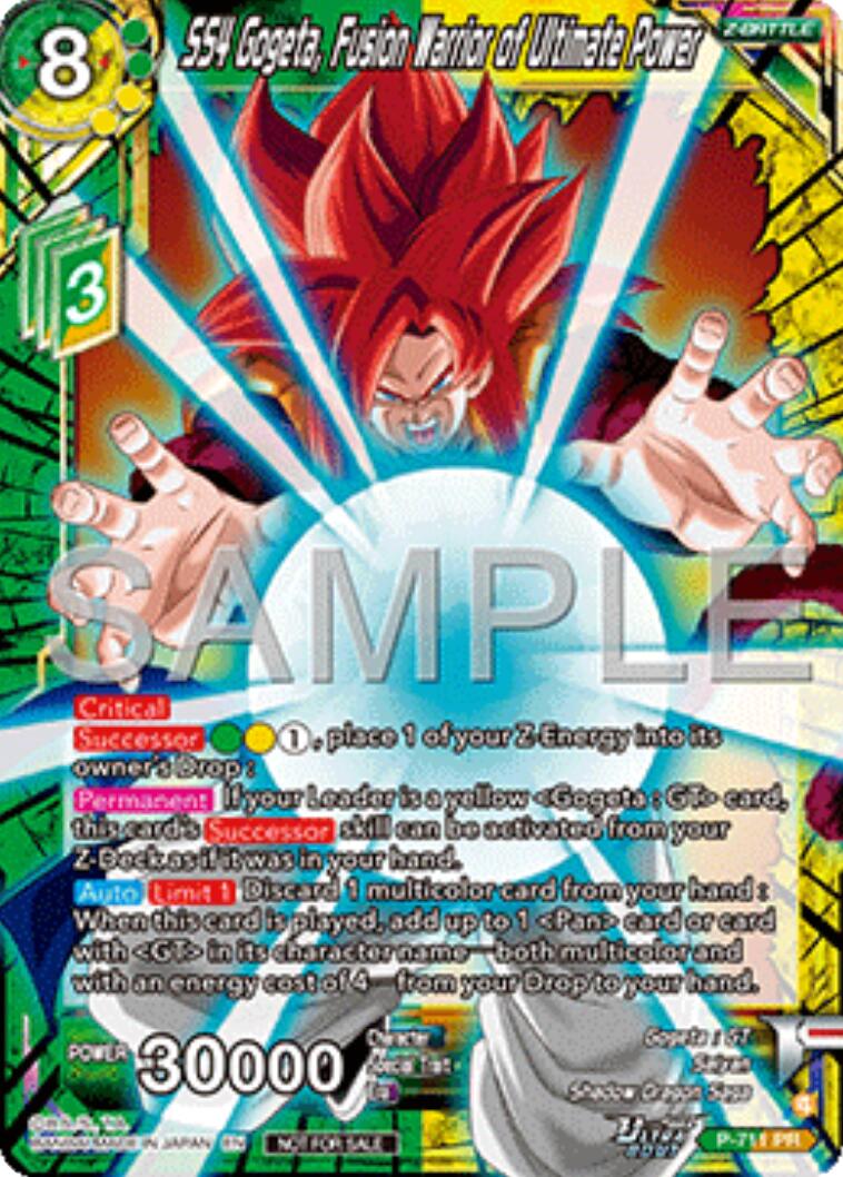 SS4 Gogeta, Fusion Warrior of Ultimate Power (Ultra-Bout Series Tournament Pack Vol.13) (P-711) [Tournament Promotion Cards] | Cracking-Singles