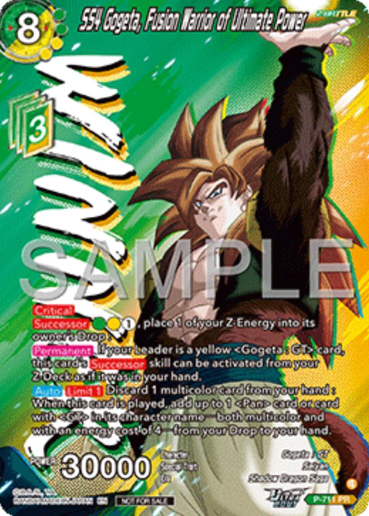 SS4 Gogeta, Fusion Warrior of Ultimate Power (Ultra-Bout Series Tournament Pack Vol.13) (Winner) (P-711) [Tournament Promotion Cards] | Cracking-Singles