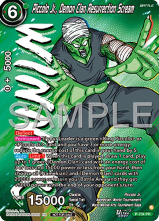Piccolo Jr., Demon Clan Resurrection Scream (Ultra-Bout Series Tournament Pack Vol.13) (Winner) (P-704) [Tournament Promotion Cards] | Cracking-Singles
