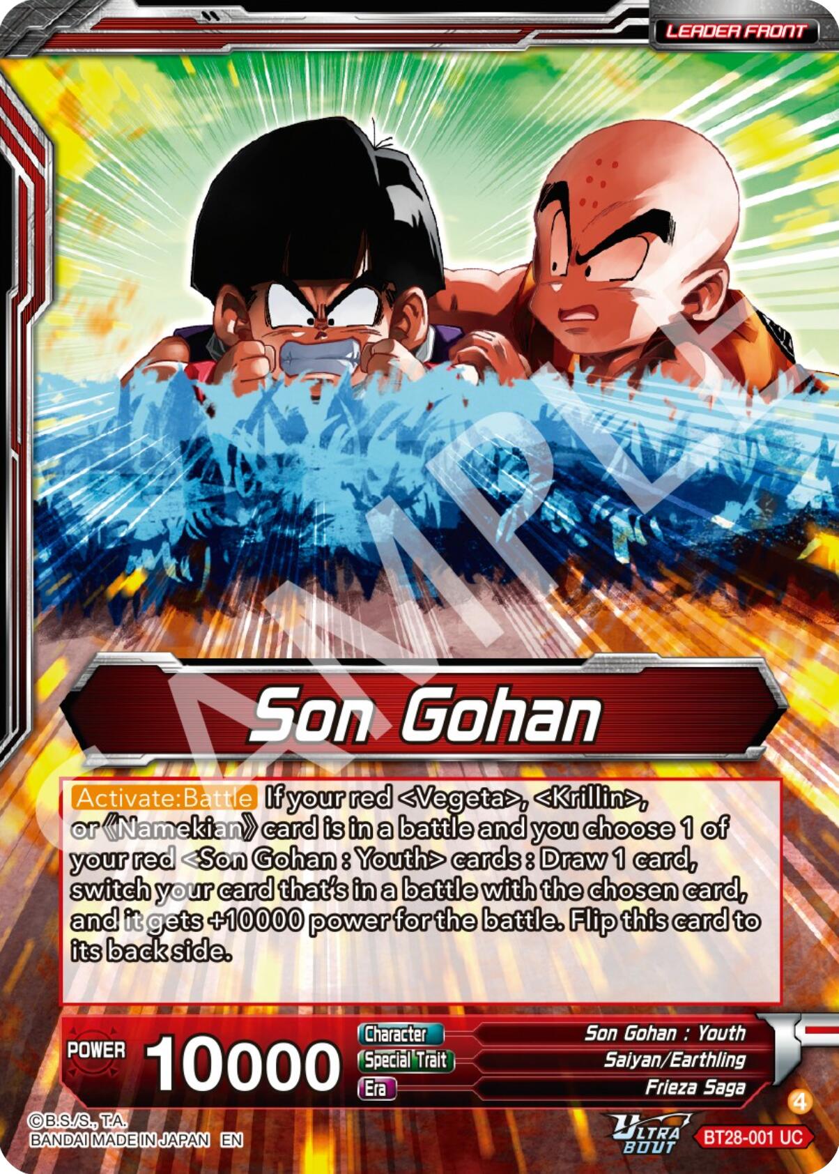 Son Gohan // Son Gohan, Protecting the Weak (BT28-001) [Prismatic Clash] | Cracking-Singles