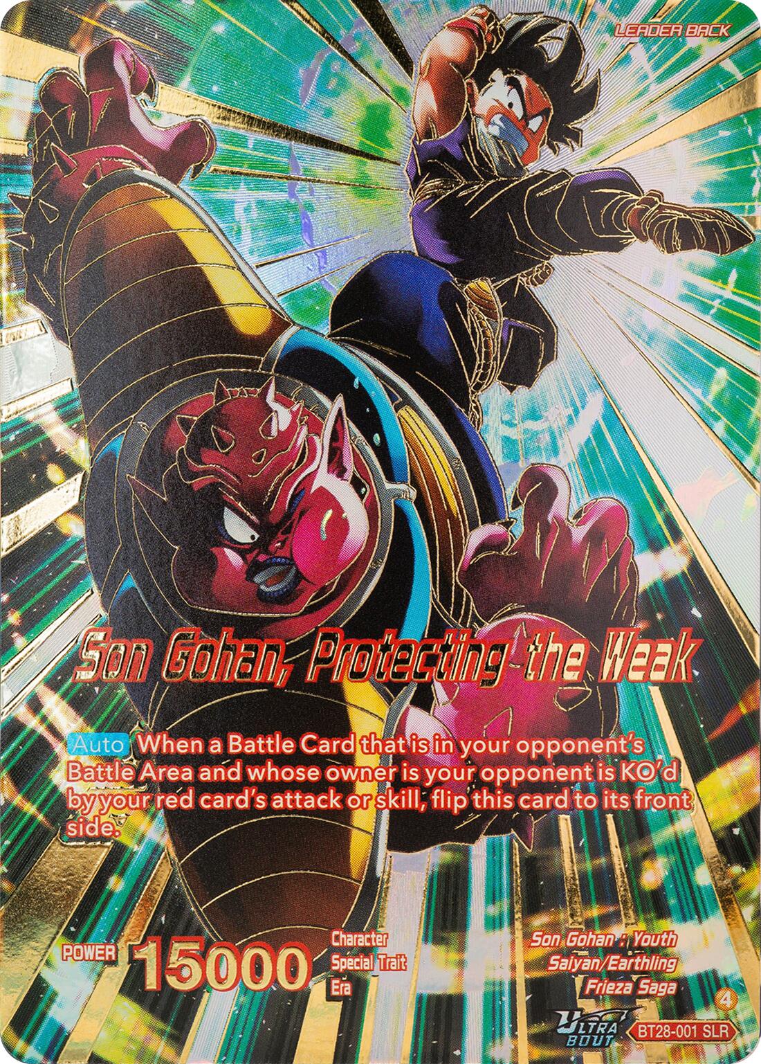 Son Gohan // Son Gohan, Protecting the Weak (SLR) (BT28-001) [Prismatic Clash] | Cracking-Singles