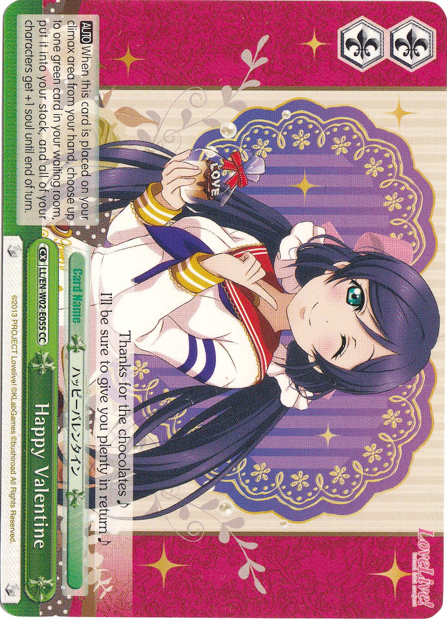 Happy Valentine (LL/EN-W02-E055 CC) [Love Live! DX Vol.2] | Cracking-Singles