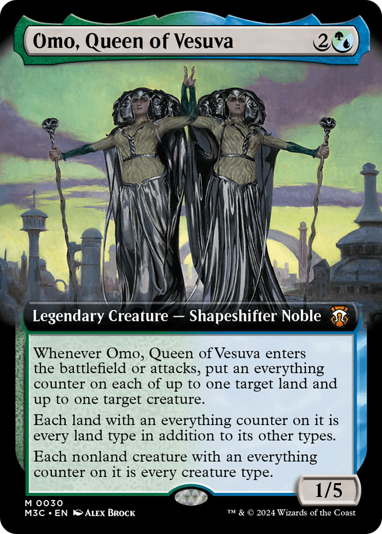 Omo, Queen of Vesuva (Extended Art) [Modern Horizons 3 Commander] | Cracking-Singles