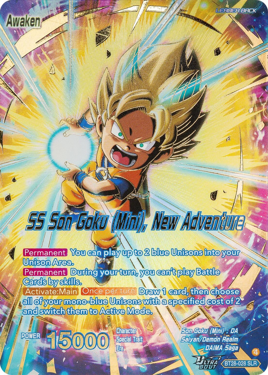 Son Goku (Mini) // SS Son Goku (Mini), New Adventure (SLR) (BT28-028) [Prismatic Clash] | Cracking-Singles