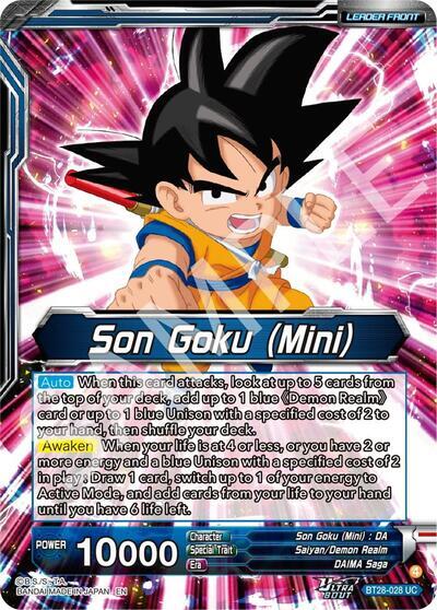 Son Goku (Mini) // SS Son Goku (Mini), New Adventure (SLR) (BT28-028) [Prismatic Clash] | Cracking-Singles