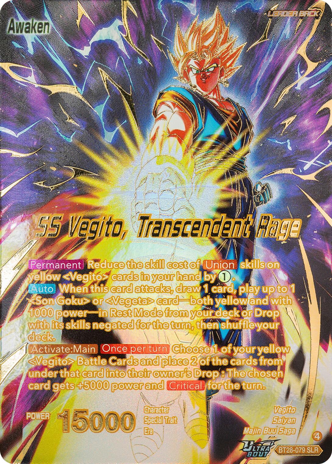 Vegito // SS Vegito, Transcendent Rage (SLR) (BT28-079) [Prismatic Clash] | Cracking-Singles
