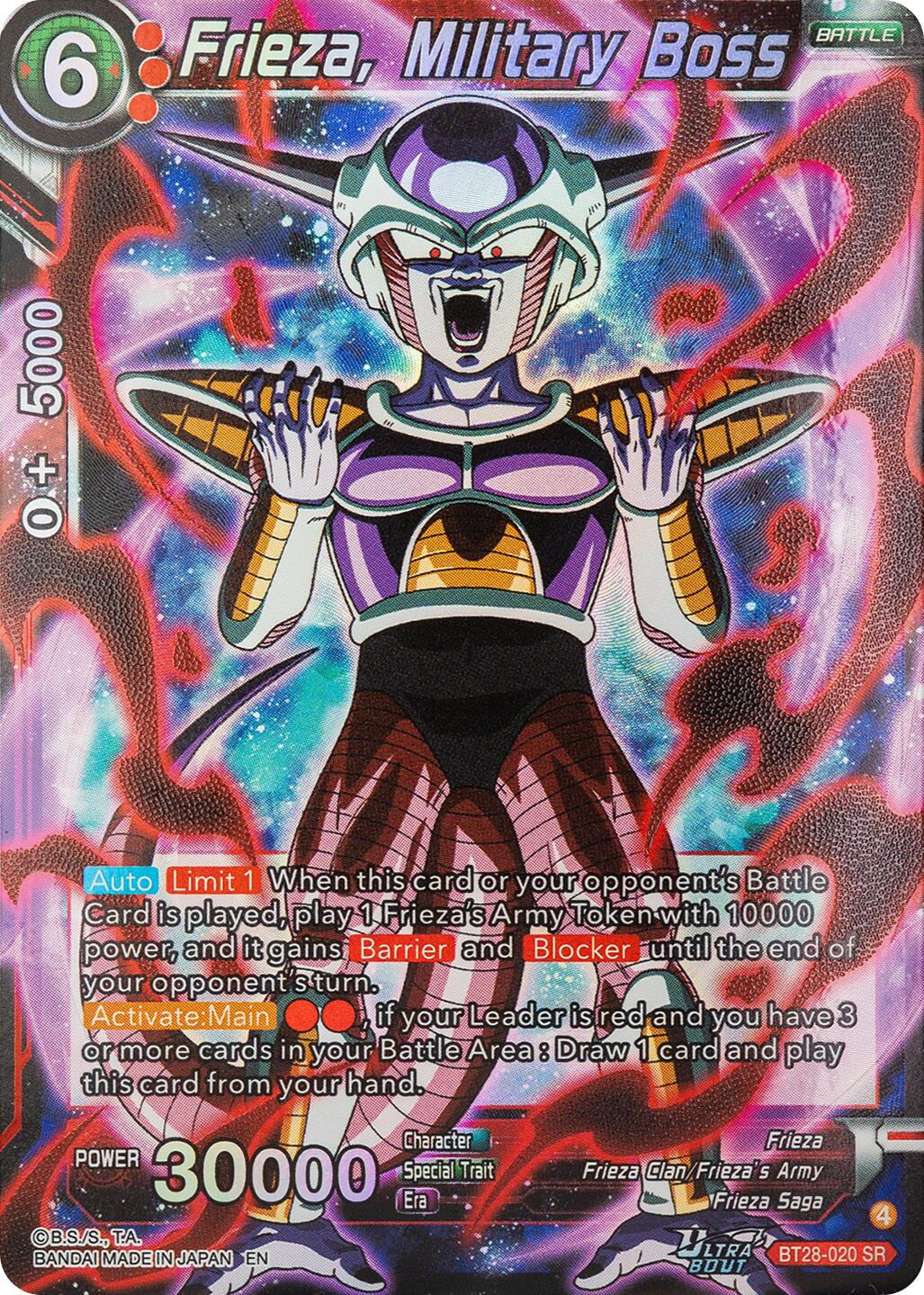 Frieza, Military Boss (BT28-020) [Prismatic Clash] | Cracking-Singles