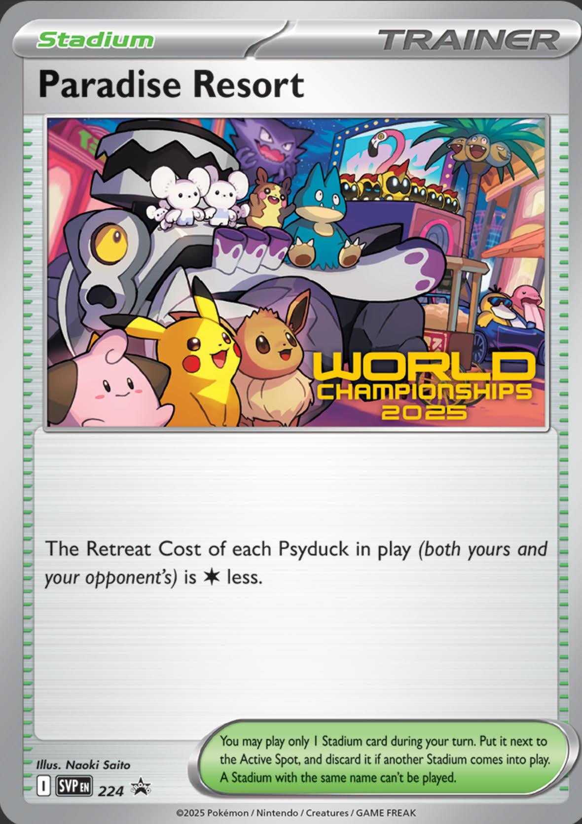 Paradise Resort (224) (World Championships 2025) [Scarlet & Violet: Black Star Promos] | Cracking-Singles