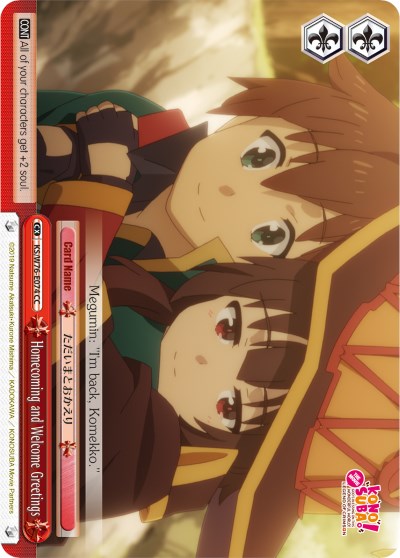 Homecoming and Welcome Greetings (KS/W76-E074 CC) [KonoSuba The Movie: Legend of Crimson] | Cracking-Singles
