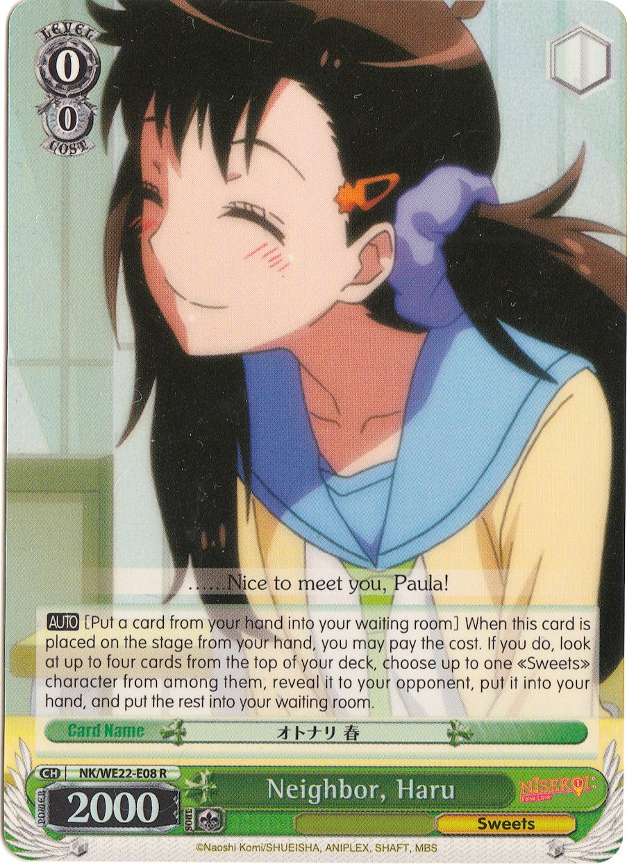 Neighbor, Haru (NK/WE22-E08) (Parallel Foil) [NISEKOI Extra Booster] | Cracking-Singles