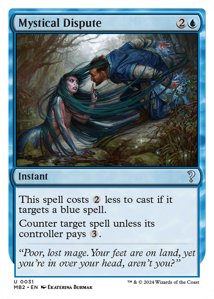 Mystical Dispute (White Border) [Mystery Booster 2] | Cracking-Singles