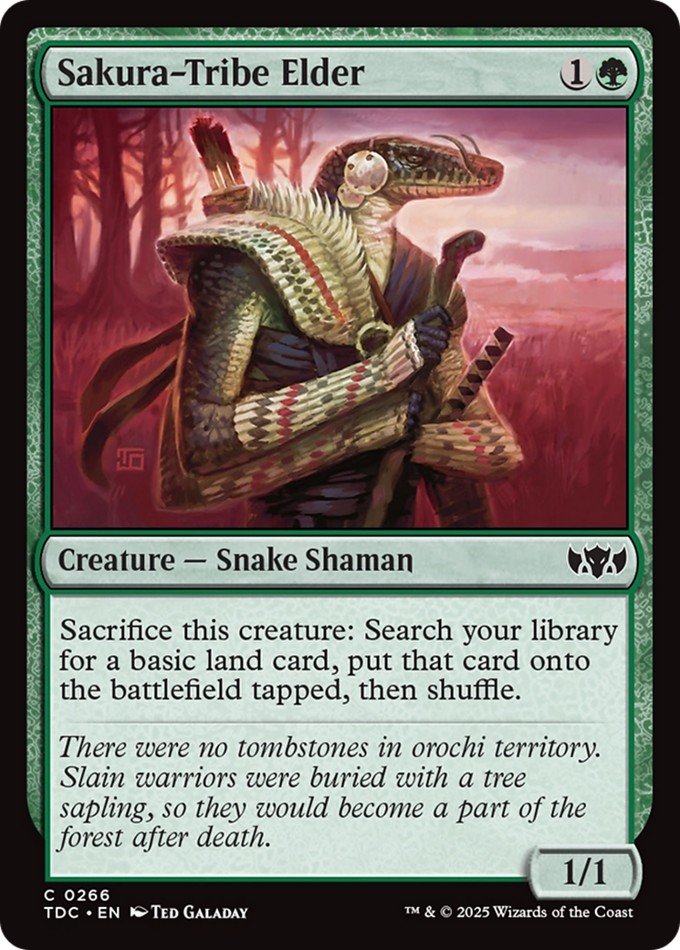 Sakura-Tribe Elder [Tarkir: Dragonstorm Commander] | Cracking-Singles