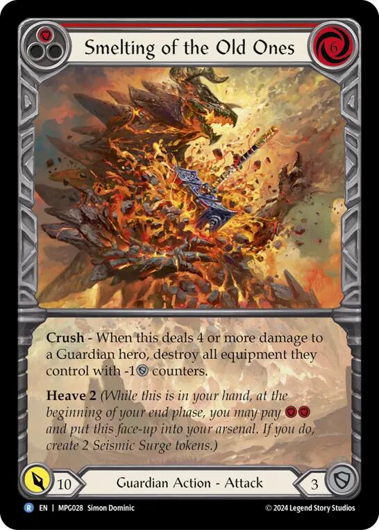 Smelting of the Old Ones (Extended Art) [MPG028] (Mastery Pack Guardian)  Rainbow Foil | Cracking-Singles