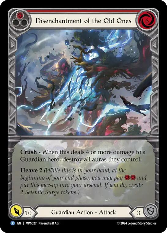 Disenchantment of the Old Ones (Extended Art) [MPG027] (Mastery Pack Guardian)  Rainbow Foil | Cracking-Singles