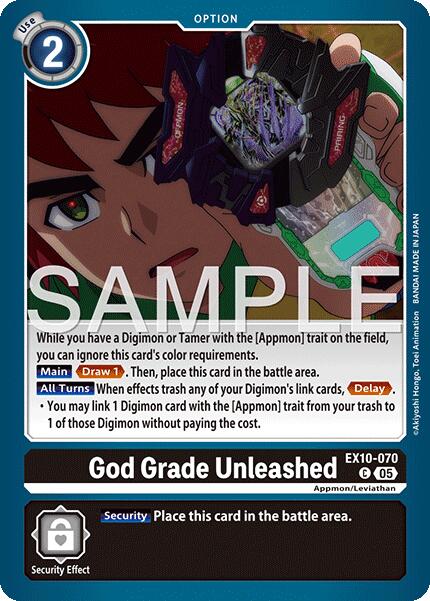 God Grade Unleashed [EX10-070] [Sinister Order] | Cracking-Singles