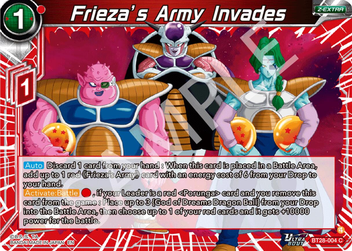 Frieza's Army Invades (BT28-004) [Prismatic Clash] | Cracking-Singles