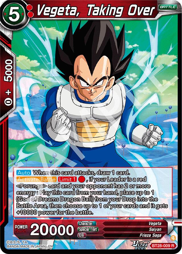 Vegeta, Taking Over (BT28-009) [Prismatic Clash] | Cracking-Singles