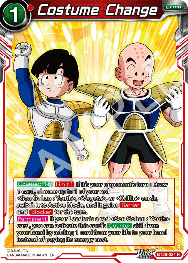 Costume Change (BT28-024) [Prismatic Clash] | Cracking-Singles