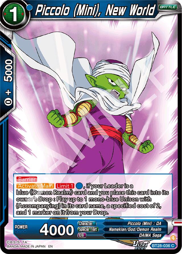 Piccolo (Mini), New World (BT28-036) [Prismatic Clash] | Cracking-Singles