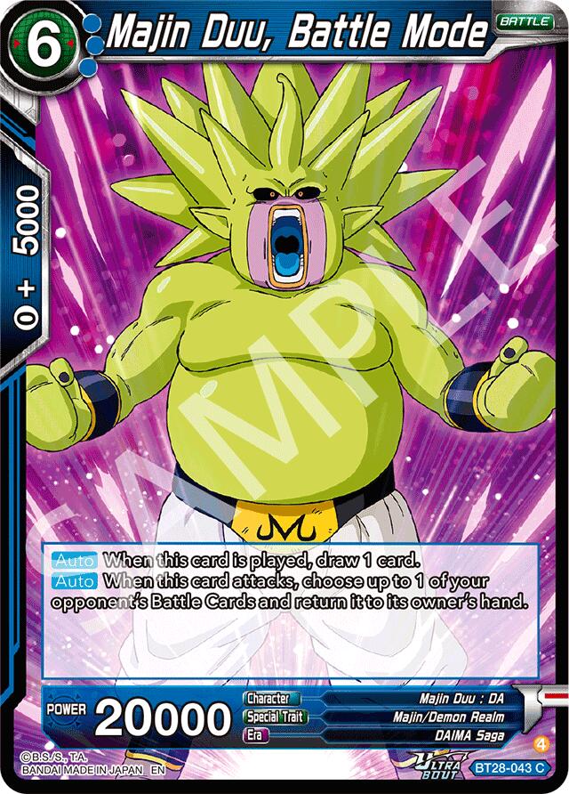Majin Duu, Battle Mode (BT28-043) [Prismatic Clash] | Cracking-Singles