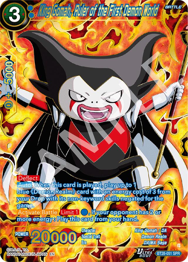 King Gomah, Ruler of the First Demon World (SPR) (BT28-051) [Prismatic Clash] | Cracking-Singles