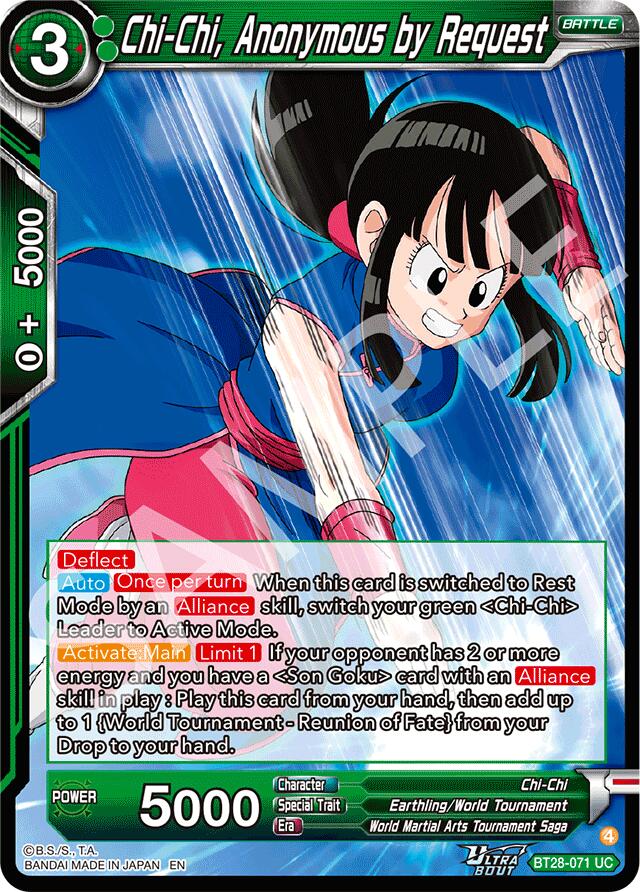 Chi-Chi, Anonymous by Request (BT28-071) [Prismatic Clash] | Cracking-Singles
