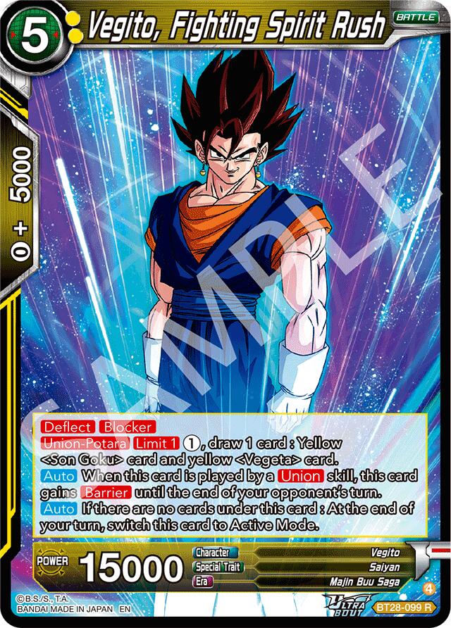 Vegito, Fighting Spirit Rush (BT28-099) [Prismatic Clash] | Cracking-Singles