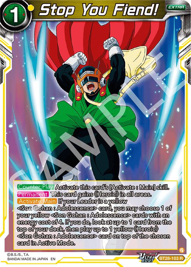 Stop You Fiend! (BT28-103) [Prismatic Clash] | Cracking-Singles