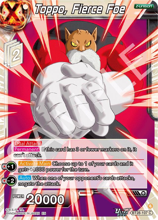 Toppo, Fierce Foe (BT28-107) [Prismatic Clash] | Cracking-Singles