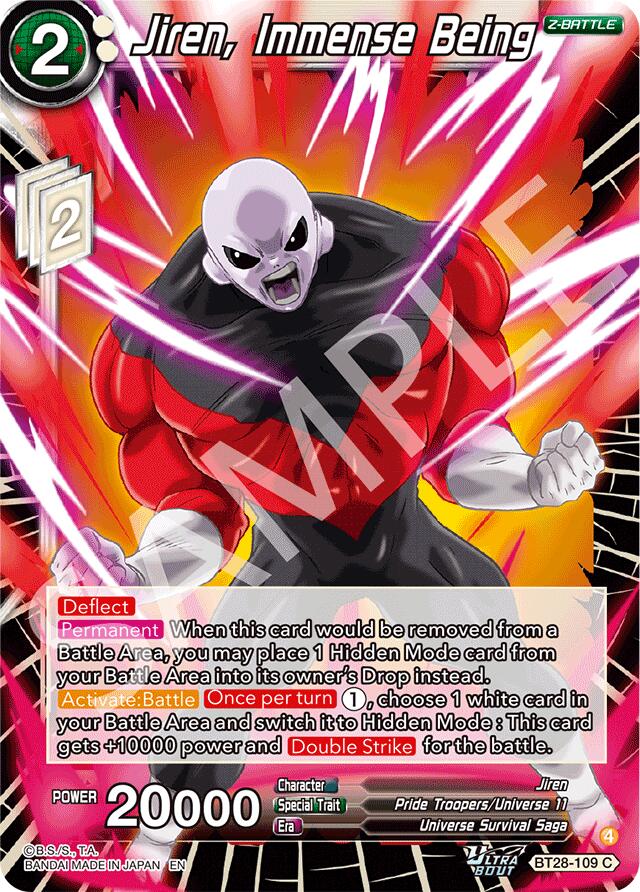 Jiren, Immense Being (BT28-109) [Prismatic Clash] | Cracking-Singles
