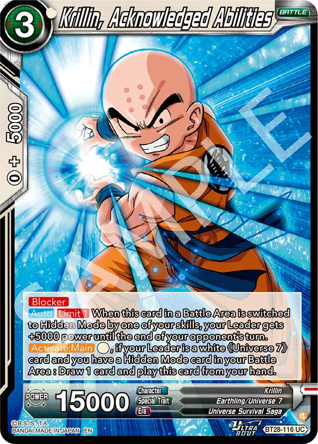 Krillin, Acknowledged Abilities (BT28-116) [Prismatic Clash] | Cracking-Singles