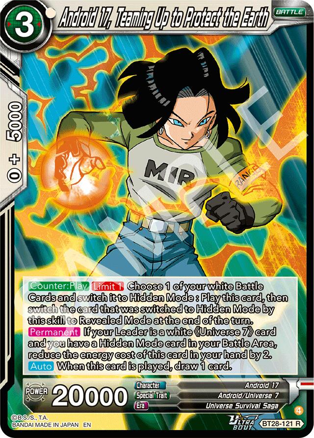 Android 17, Teaming Up to Protect the Earth (BT28-121) [Prismatic Clash] | Cracking-Singles