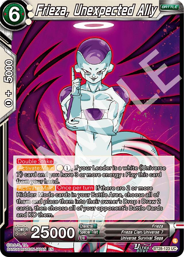 Frieza, Unexpected Ally (BT28-123) [Prismatic Clash] | Cracking-Singles