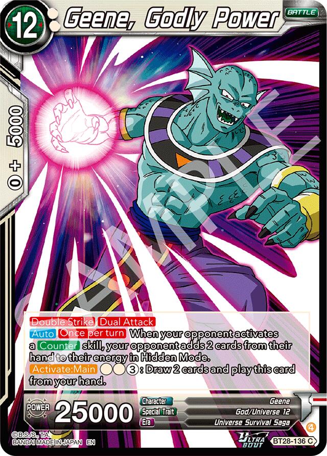 Geene, Godly Power (BT28-136) [Prismatic Clash] | Cracking-Singles