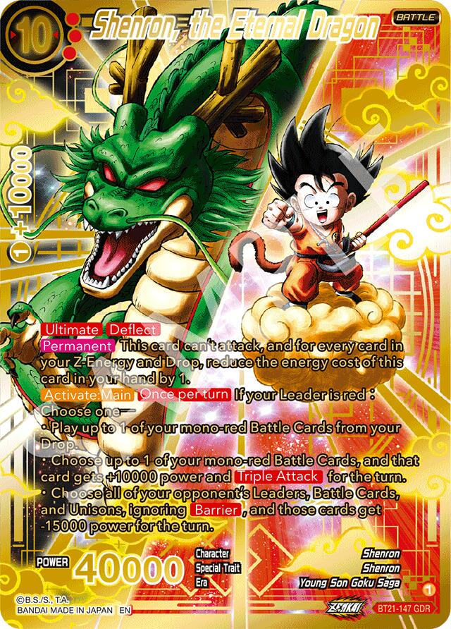 Shenron, the Eternal Dragon (GDR) (BT21-147) [Prismatic Clash] | Cracking-Singles