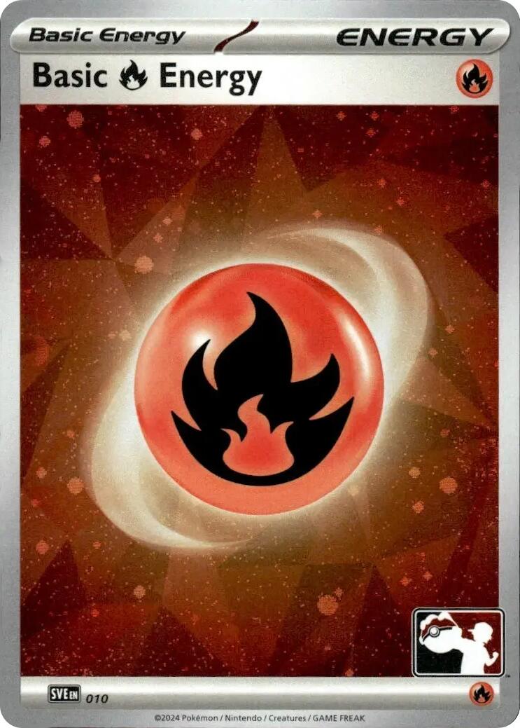 Basic Fire Energy (010) (Cosmos Holo) [Prize Pack Series Seven] | Cracking-Singles