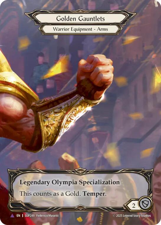 Golden Gauntlets (Marvel) [SUP249] (Super Slam)  Cold Foil | Cracking-Singles