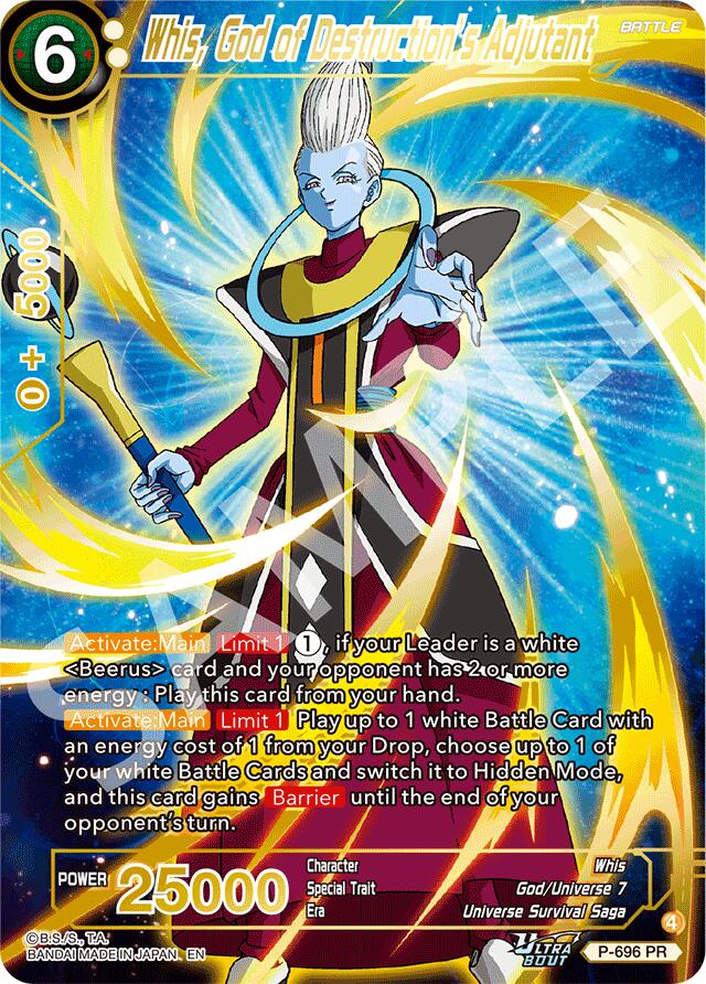 Whis, God of Destruction's Adjutant (Gold Stamped) (P-696) [Promotion Cards] | Cracking-Singles