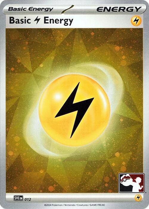 Basic Lightning Energy (012) (Cosmos Holo) [Prize Pack Series Seven] | Cracking-Singles