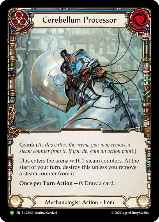 Cerebellum Processor [LGS410] (Promo)  Cold Foil | Cracking-Singles