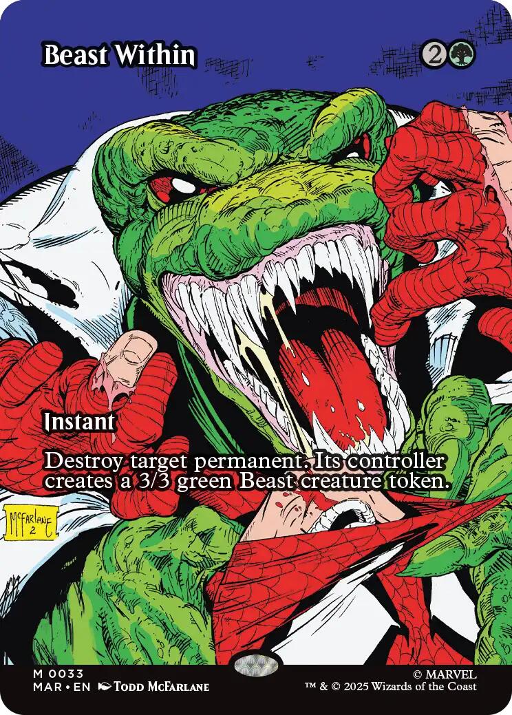 Beast Within (Borderless) [Marvel Universe: Eternal-Legal] | Cracking-Singles