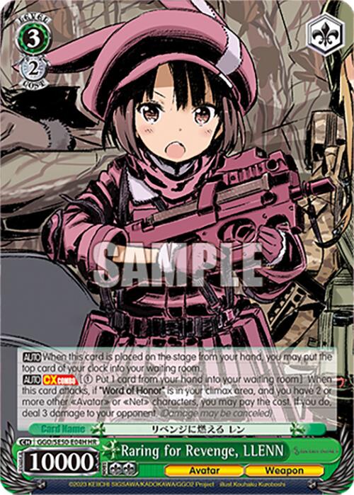Raring for Revenge, LLENN (GGO/SE50-E04H HU) [SAO Alternative–Gun Gale Online–2 Premium Booster] | Cracking-Singles