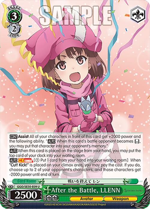 After the Battle, LLENN (GGO/SE50-E09 U) [SAO Alternative–Gun Gale Online–2 Premium Booster] | Cracking-Singles
