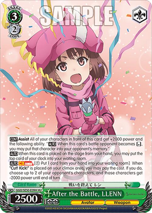 After the Battle, LLENN (GGO/SE50-E09H HC) [SAO Alternative–Gun Gale Online–2 Premium Booster] | Cracking-Singles