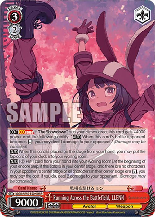 Running Across the Battlefield, LLENN (HR) (GGO/SE50-E20H HR) [SAO Alternative–Gun Gale Online–2 Premium Booster] | Cracking-Singles